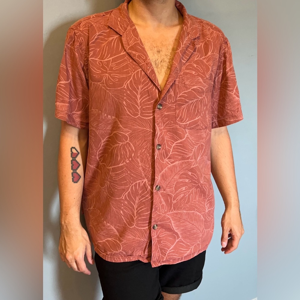 Old Navy Brown Casual Button Down Shirt
